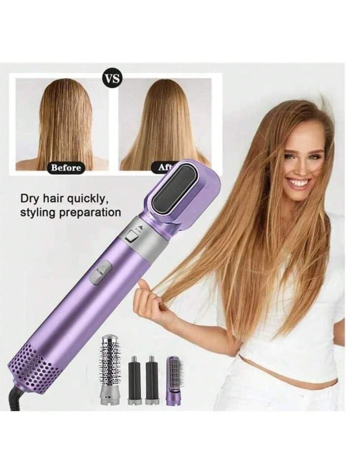 5 in 1 Hot Air Styler Hair Dryer Comb Multifunctional Styling Tool for Curly Hair machine for Straightening Curling Drying Combing - Image 2
